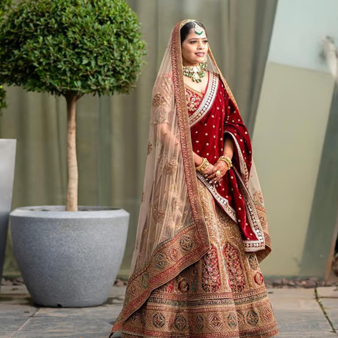 Handmade Bridal Lehenga - Image 3