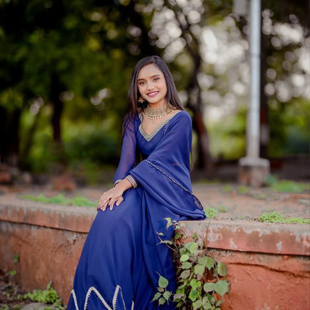 blue lehenga - Image 3