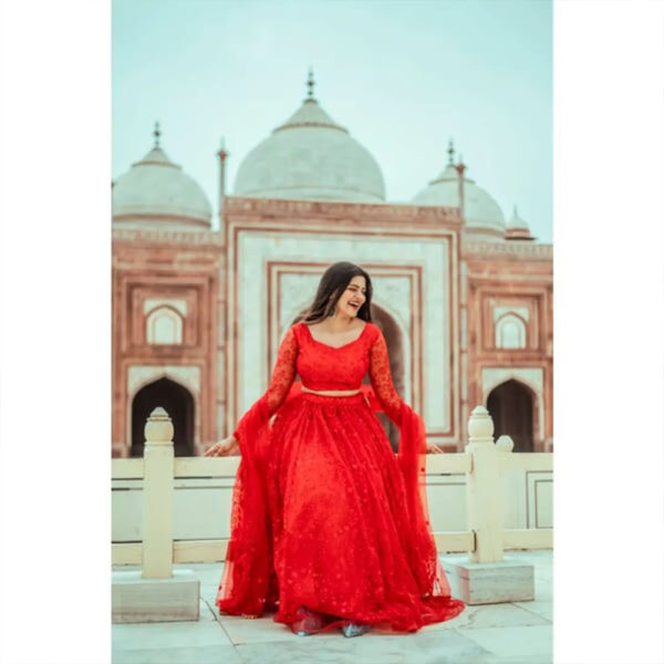 Red Lehenga